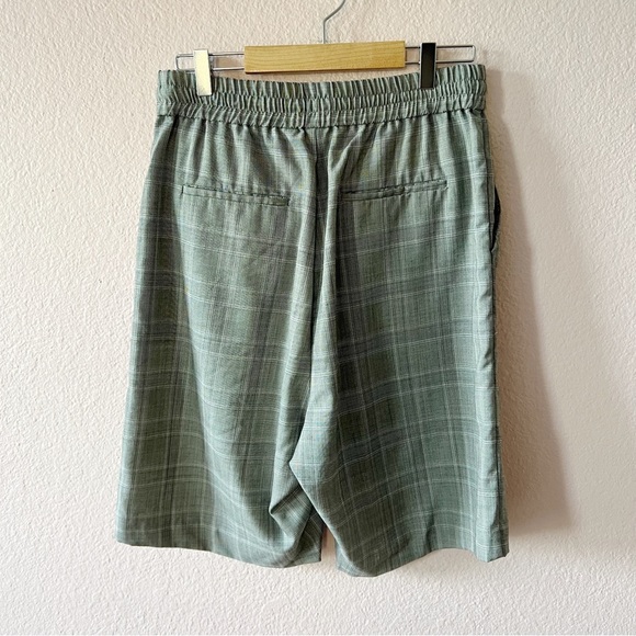 R13 Womens Baggy Long Short Grey Plaid  Wool Blend Size Large - Picture 5 of 12